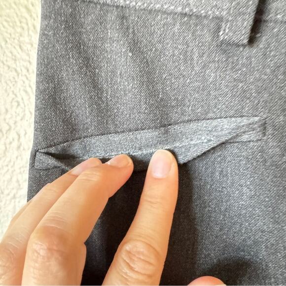 Fabrizio Gianni Grey High Waisted Straight Leg Trouser Dress Pants Womens 10 - Picture 4 of 9